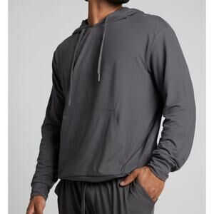 315 NEW COMFRT All Day Jersey Hoodie in Steel Grey Sz Medum Unisex